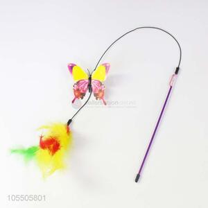 Durable Pet Cat Plastic Butterfly Feather Toys