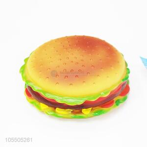 Factory Wholesale Hamburger Dog Pet Fun Toy Chewing Toys