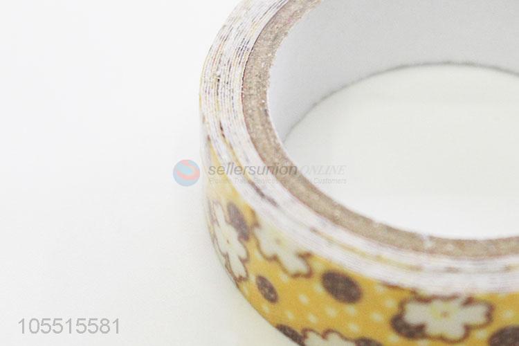 Top quality decorative fabric tape flower printed adhesive tape