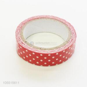 Bottom price decorative fabric tape dots printed adhesive tape