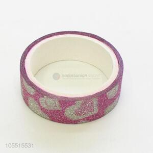 China factory custom heart pattern glitter adhesive tape for decoration