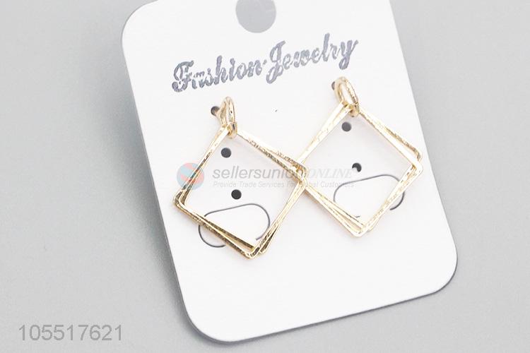 Factory Wholesale Fashion Square Jewelry Earrings For Women