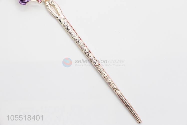 Best Sale Elegant Charm Flowers Hairpin Rhinestone Hair Stick