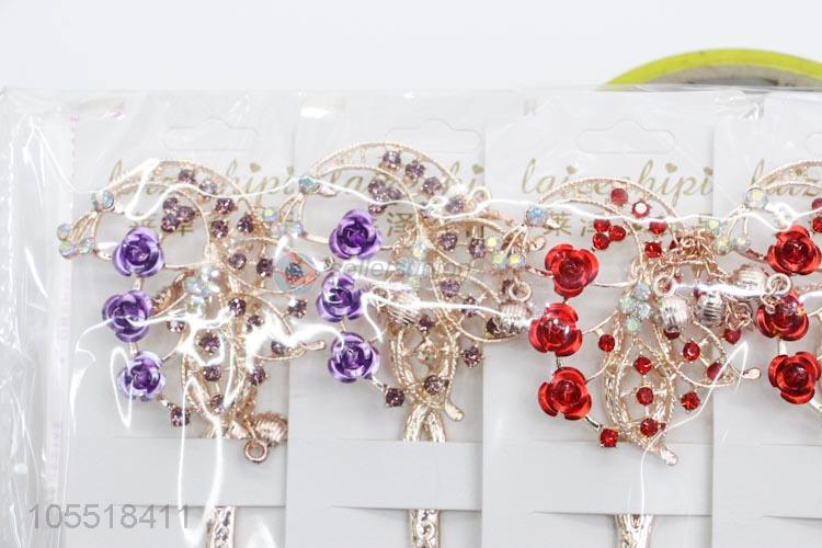 Wholesale Unique Design Wedding Bridal Flower Faux Pearl Crystal Hair Pins