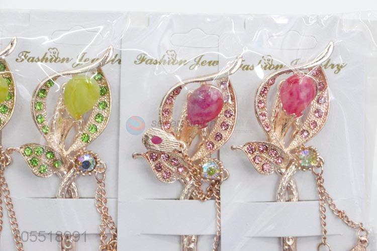 Modern Style Rhinestone Bridal Hairpins for Weddings