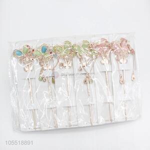 Hot New Products Elegant Charm Butterfly Hairpin Rhinestone Hair Stick