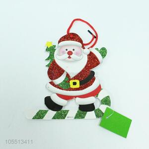 Wholesale Santa Claus shape glitter tree pendant