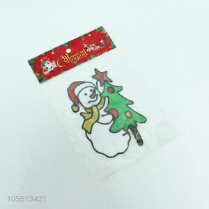 Superior factory snowman pvc wall sticker for Christmas