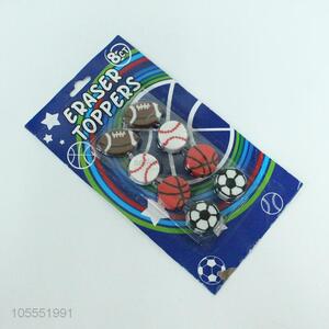 Cute 8pcs Ball Shape Eraser