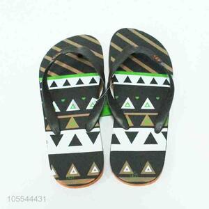 Fashion geometric pattern printed men flip flops