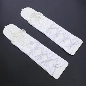 Low Price Luxury Wedding Bridal Satin Gloves