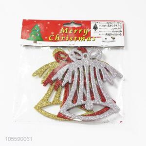 Delicate Design Plastic Bell Shape Christmas Ornament Hanging Decoration