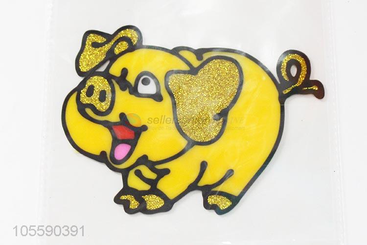 New Arrival Christmas Decoration Cute Pig Jelly Sticker