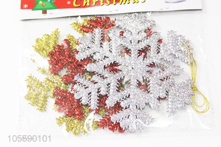 Latest Plastic Snowflake Shape Christmas Ornament Best Decoration