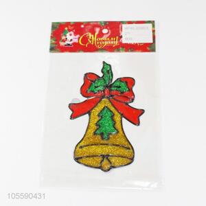 Wholesale Colorful Christmas Bell Shape Jelly Sticker Christmas Decoration