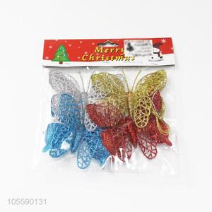 Wholesale Plastic Simulation Butterfly Christmas Decoration