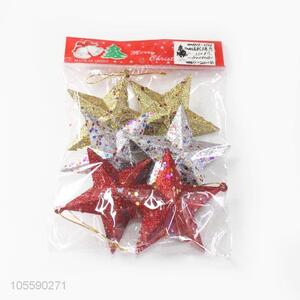 New Style Plastic Christmas Star Christmas Tree Hanging Ornament