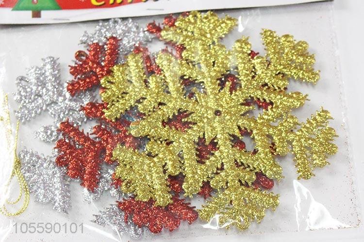Latest Plastic Snowflake Shape Christmas Ornament Best Decoration