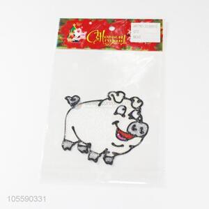Lovely Design Pig Shape Jelly Sticker For Christmas Decoration