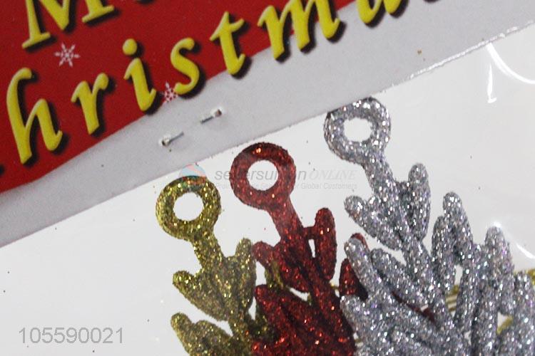 Best Selling Colorful Christmas Star Plastic Christmas Ornament