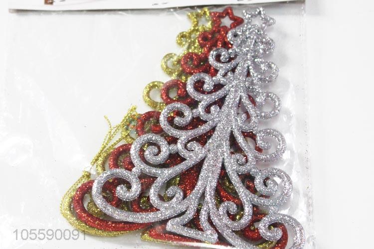 New Design Christmas Tree Shape Christmas Decoration Plastic Ornament