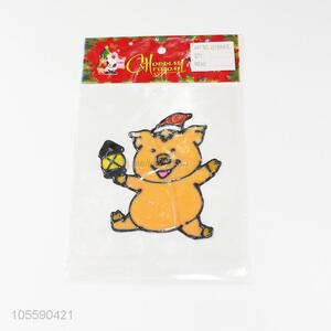 Best Price Christmas Decorative Pig Shape Jelly Sticker