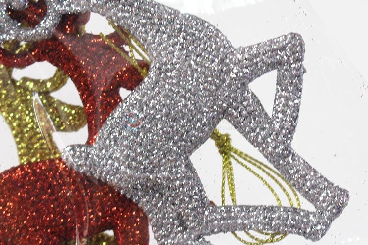 Cartoon Design Deer Shape Christmas Ornament Festival Decoration