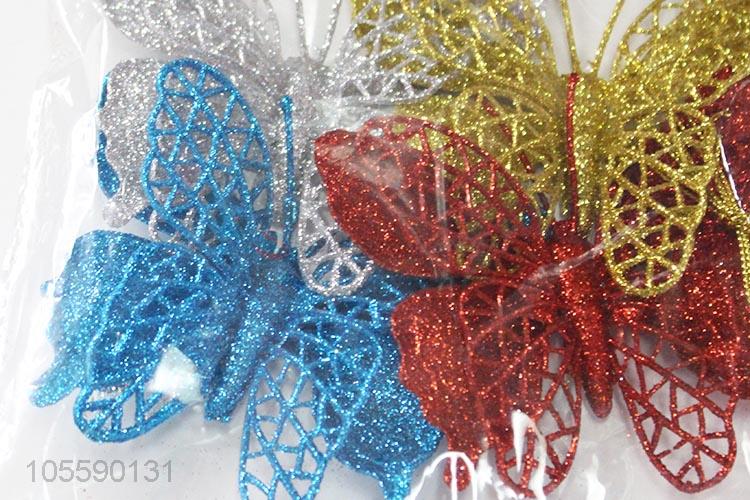 Wholesale Plastic Simulation Butterfly Christmas Decoration