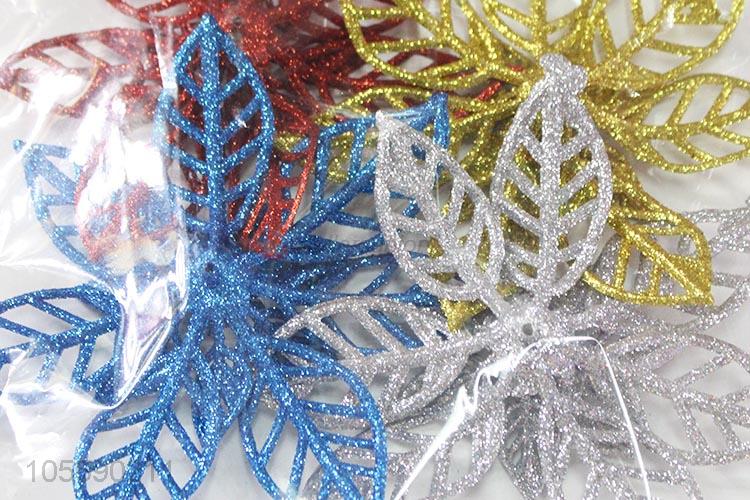 Wholesale Plastic Christmas Flower Decorative Ornament