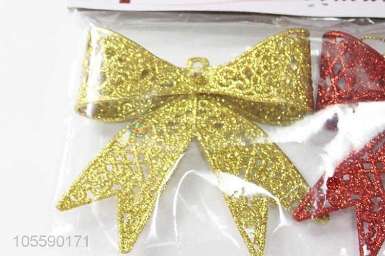 New Design Colorful Bowknot Shape Christmas Ornament