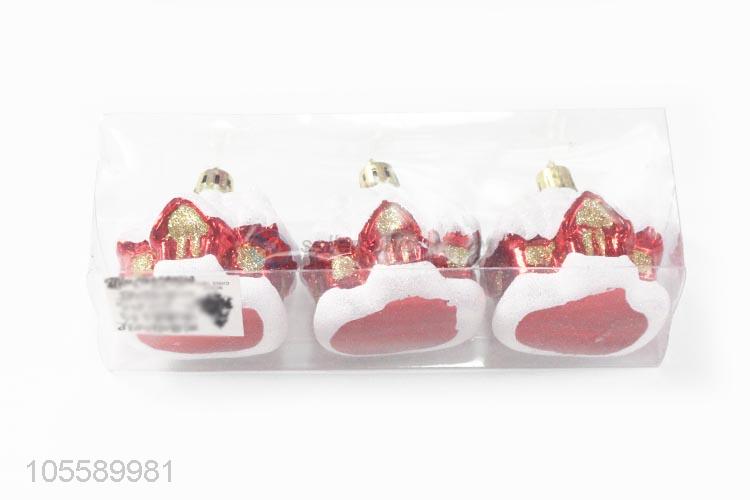 New Design 3 Pieces Christmas House Hanging Christmas Ornament