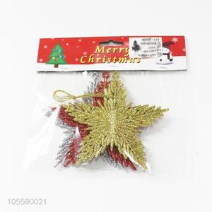 Best Selling Colorful Christmas Star Plastic Christmas Ornament