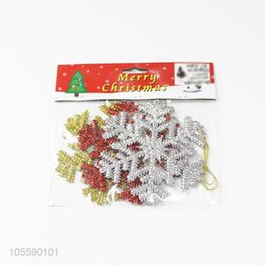 Latest Plastic Snowflake Shape Christmas Ornament Best Decoration