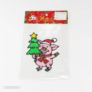 Best Selling Cute Christmas Pig Jelly Sticker Christmas Decoration