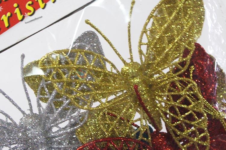 Wholesale Plastic Simulation Butterfly Christmas Decoration