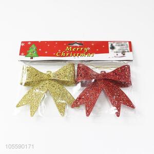 New Design Colorful Bowknot Shape Christmas Ornament