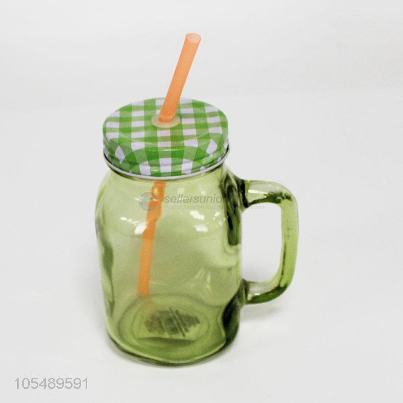 Fashion new arrival clear glass cup with straw - Sellersunion Online