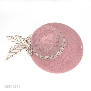 Customized elegant women summer beach hat knitted cap