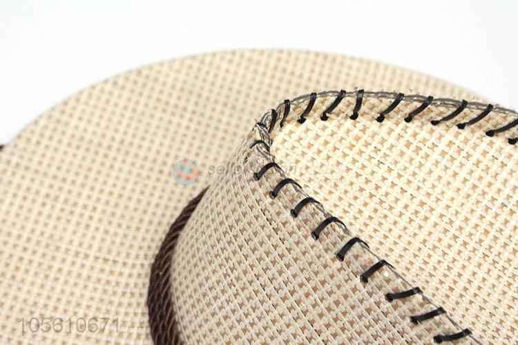 Top manufacturer knitted cowboy hat summer sun hat