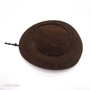 Good quality cheap cowboy hat suede promotional cowboy hat