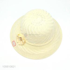 High class wide brim women straw hat summer beach cap