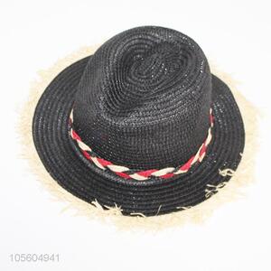 High Quality Straw Sun Hat Fashion Billycock Hat