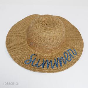 Good Sale Ladies Woven Beach Hat Fashion Sun Hat