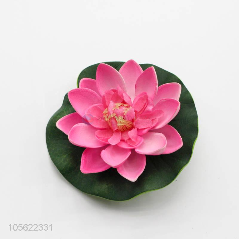 Good Factory Price Artificial Floating Lotus Garden fake bouquet for wedding decoration manualidades mariage flores plants Water lily