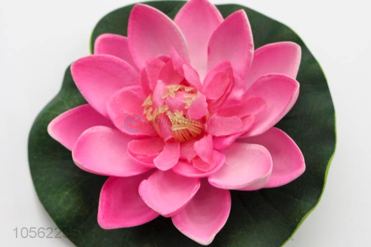 Good Factory Price Artificial Floating Lotus Garden fake bouquet for wedding decoration manualidades mariage flores plants Water lily