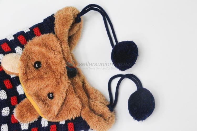 New Design Cartoon Winter Warm Cap Earmuffs Hat For Boy