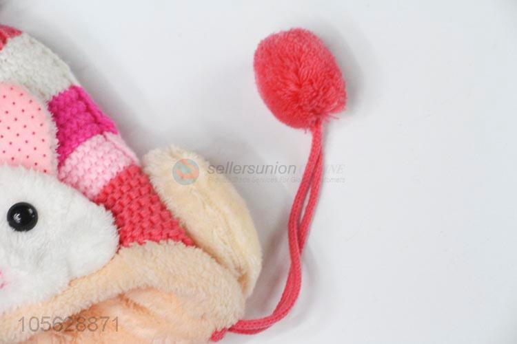 Cute Design Knitted Earmuffs Hat Kids Winter Warm Hat