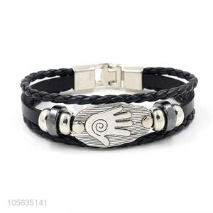 Superior quality mens favor handmade retro braided rope bracelet