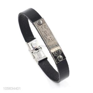 China maker men leather <em>bracelet</em> vintage alloy <em>bracelet</em>