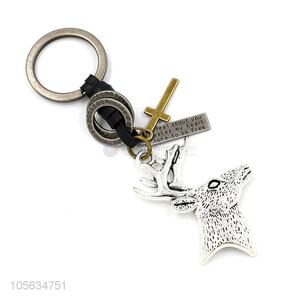 Competitive price <em>men</em> matte zinc alloy sika deer shape <em>key</em> ring <em>key</em> <em>chain</em>